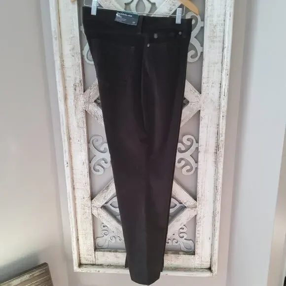 Bandolino Women's Petite Mandie Straight Leg Corduroy Jean Pants in Hot Expresso - Picture 2 of 6